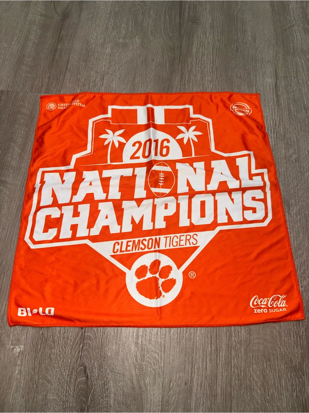 Clemson Tigers 2016 National Champions Orange Rally Towel - Team Logo
